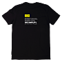 SALON-SHIRT YELLOW Man schwarz - Rückseite